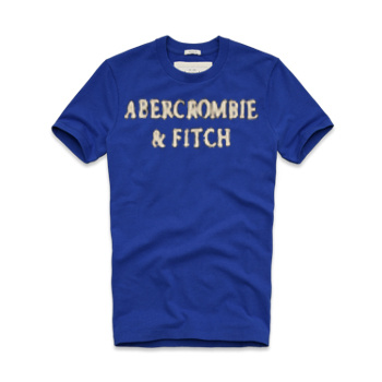 Abercrombie Fitch Hombres De Cuello Redondo Corto Remera AF5305
